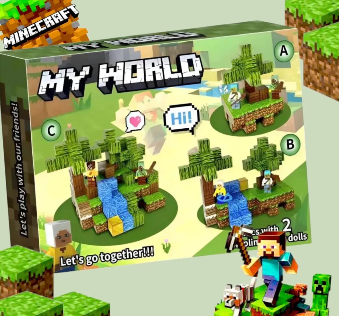 Juego Construcción My World Minecraft PIEZAS